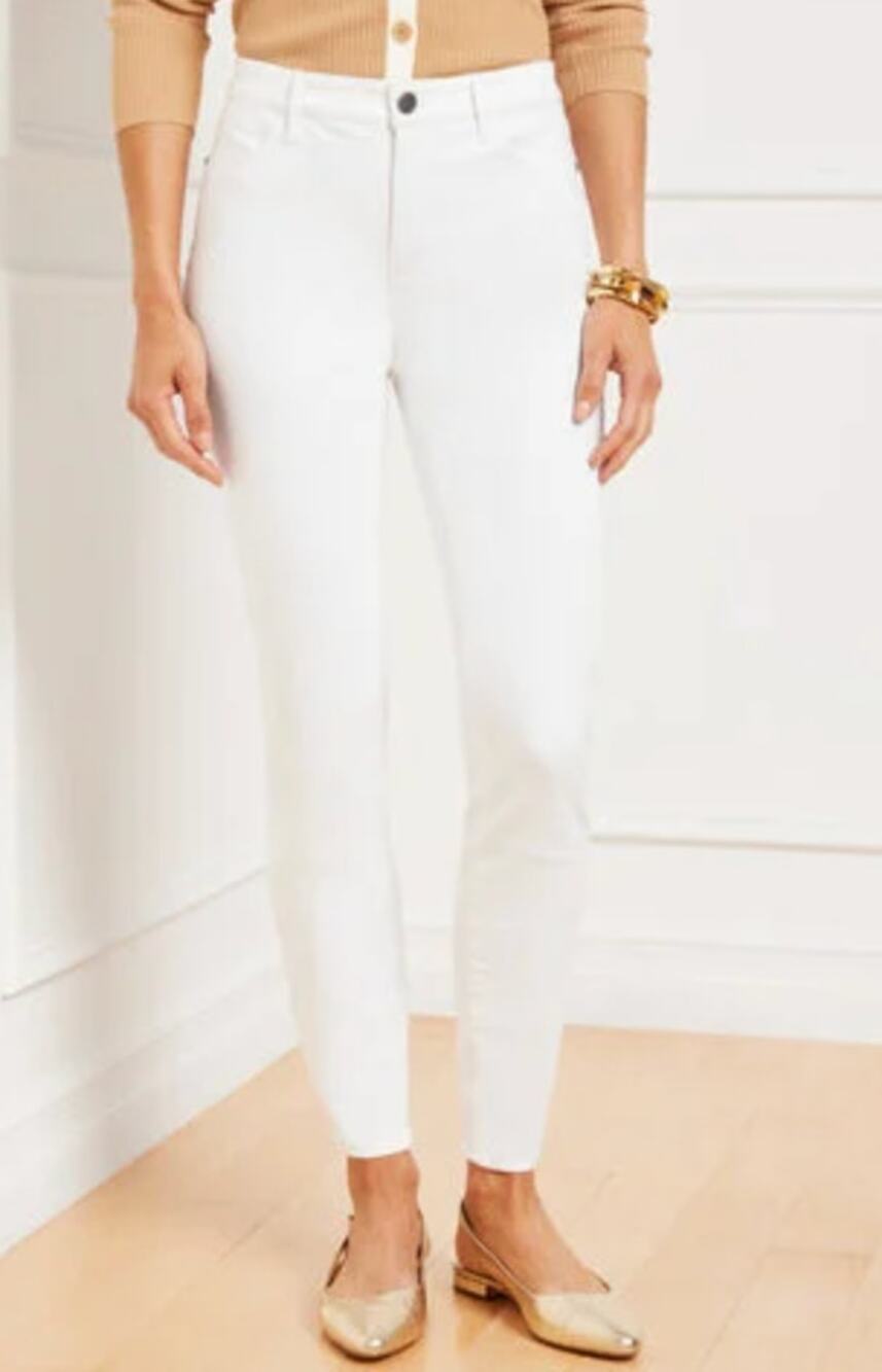 LOFT Off White Fitted Buttery Soft Legging Pants 27/4